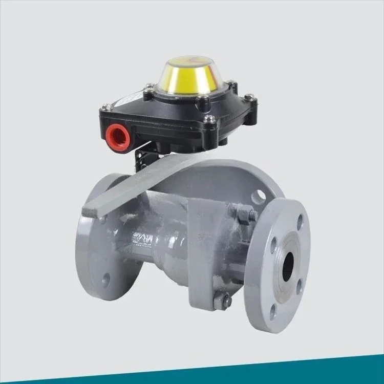 Signal three-way ball valve L type with position indication 032-2516-X-2200AT