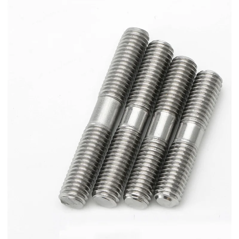 3-20pcs M3 M4 M5 Stud Bolts Screw Rod Tooth Stick Double Head Stud Srod Bolt 304 Stainless Steel Thread Rod 20 - 250mm image 3