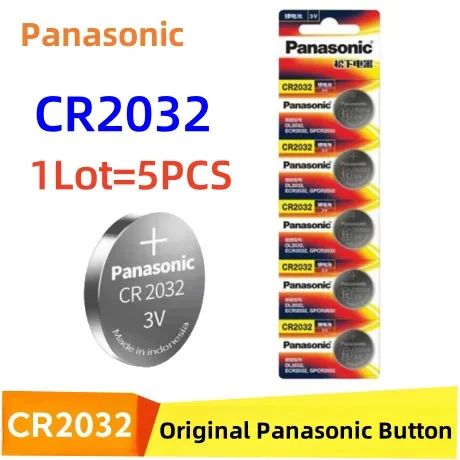 

Hot 5pcs Original PANASONIC CR2032 CR 2032 3V Lithium Battery For Watch Calculator Clock Remote Control Toys Button Coins Cell