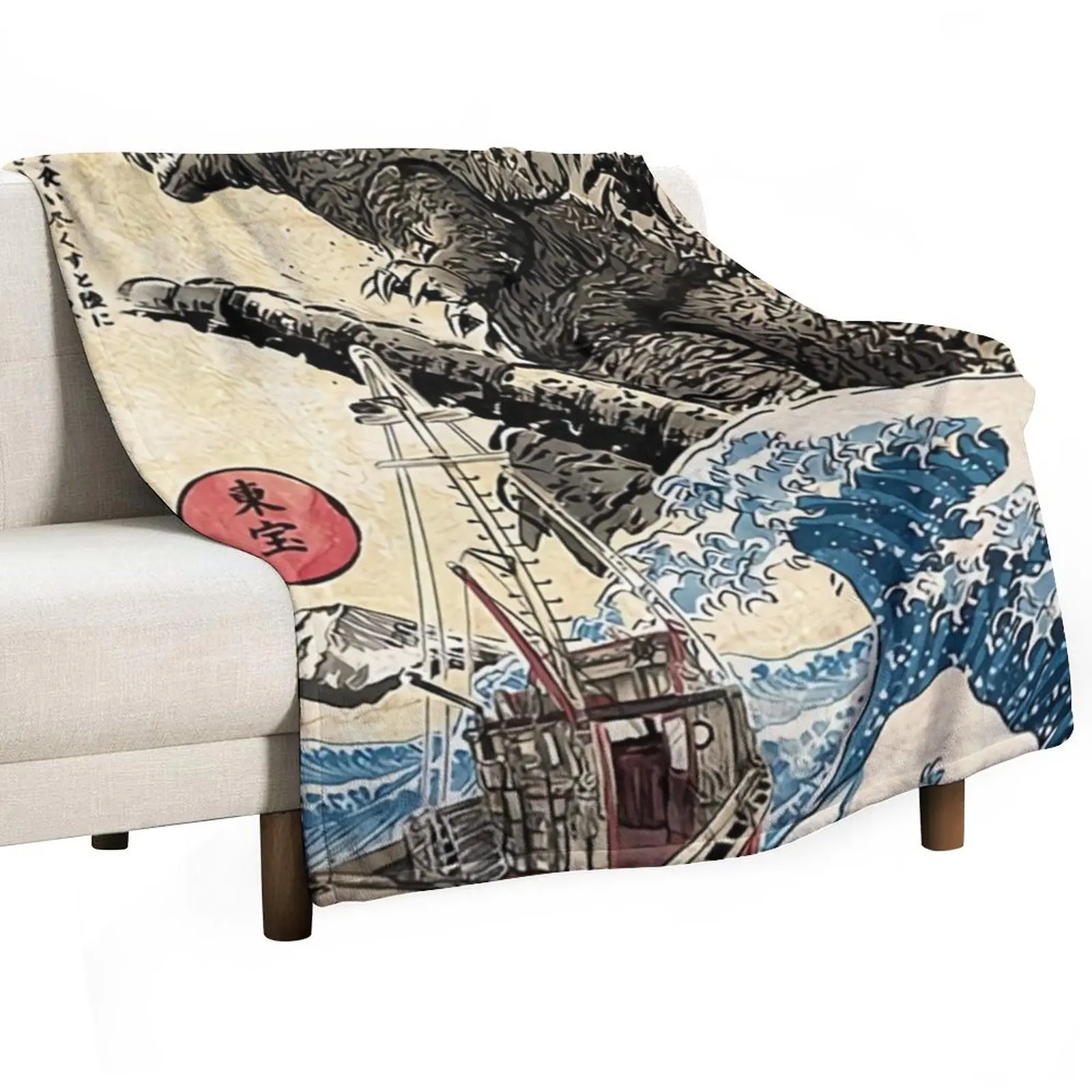 

Godzila Poster Throw Blanket manga warm for winter Decorative Sofas Blankets