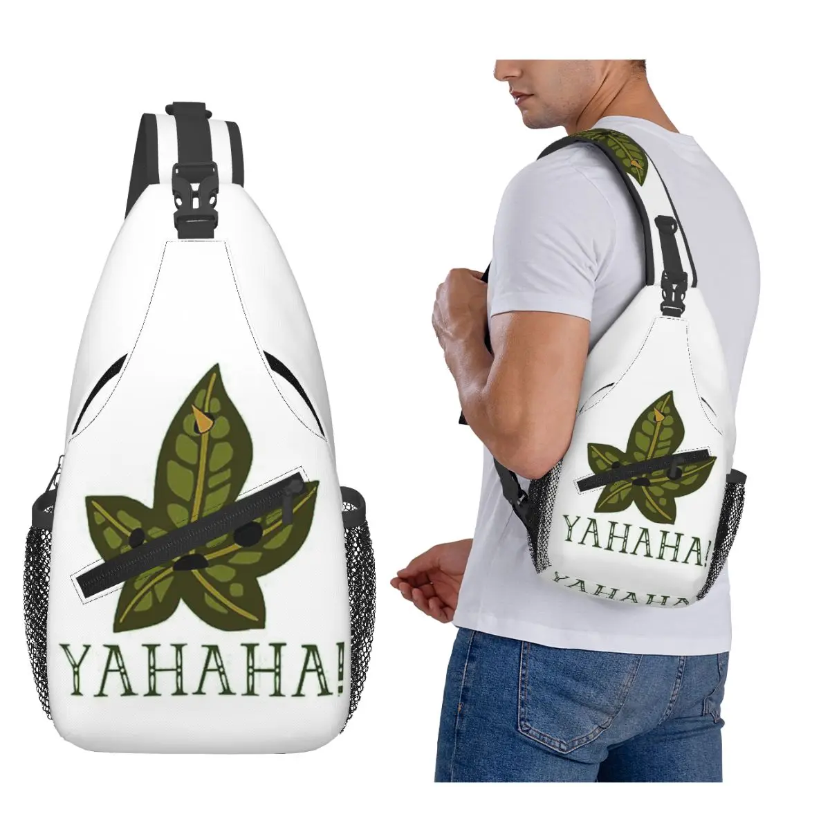 

Yahaha Korok Chest Bag Men Sling Crossbody Backpack Chest Bag Traveling Hiking Daypack Shoulder Bag