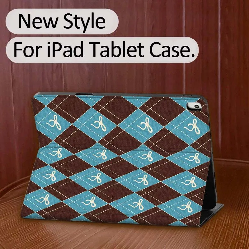 

Retro Diamond Pattern For iPad Pro 10th 11th 5th 6th 7 8 9 2 gen 11 13 M4 M5 10.2 9.7 12.9 10.5 10.9 Inch Tablet Case