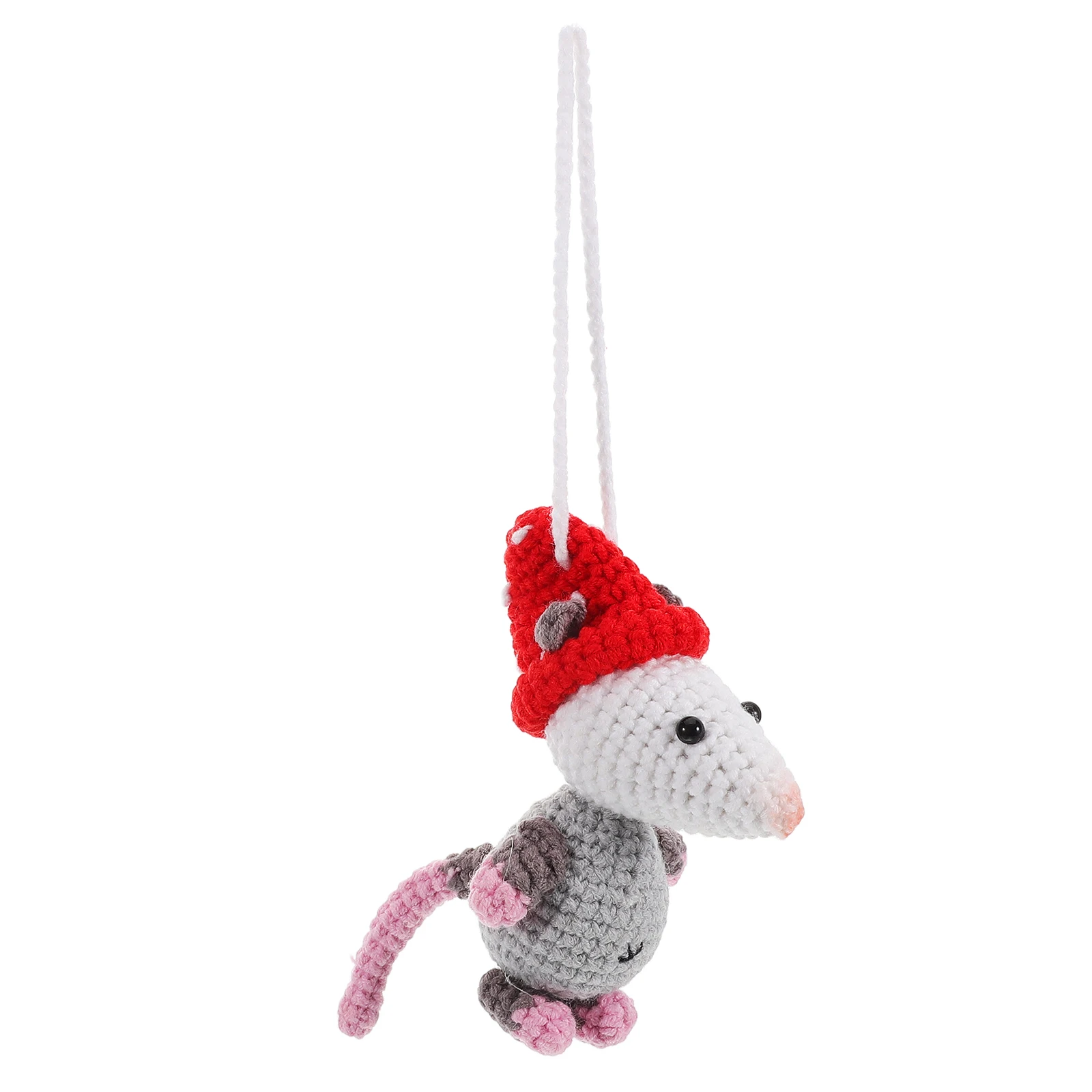 

Rear View Mirror Hanging Ornaments Car Interior Accessories Adorable Opossum Fade Resistant Easy Installation Cartoon