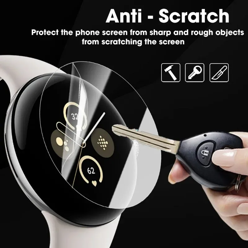 Защитная пленка для экрана из ТПУ для Google Pixel Watch 3 41 мм 45 мм Pixel Watch2 Watch1, аксессуары