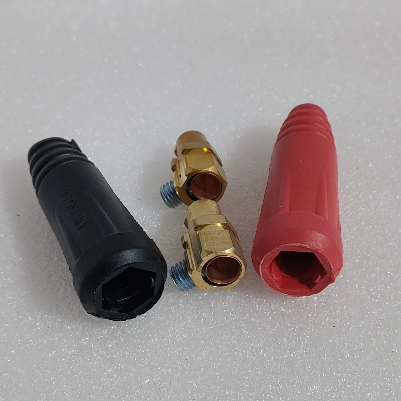 MMA Arc zx7 Tig Mig 1Pcs Rapid Fitting Europe Welding Machine Cable Connector Quick Connector Welding Machine Plug DKJ35-50