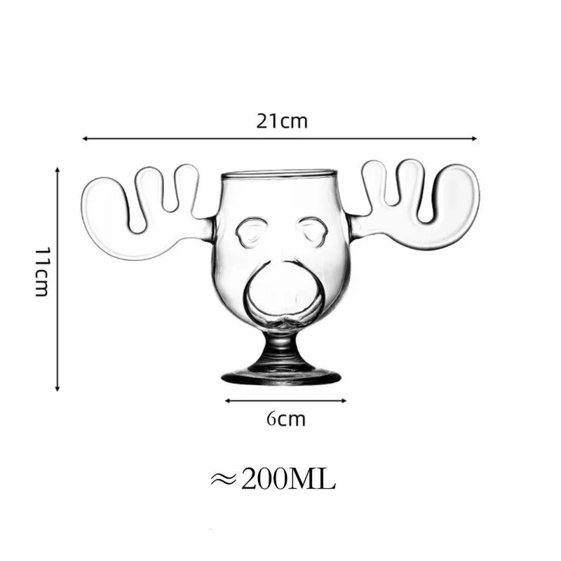 High Borosilicate Iced Coffee Cup Wine Glass Espresso Cups for Cocktail Halloween Glass Water Glasses Christmas Present Beer Mug