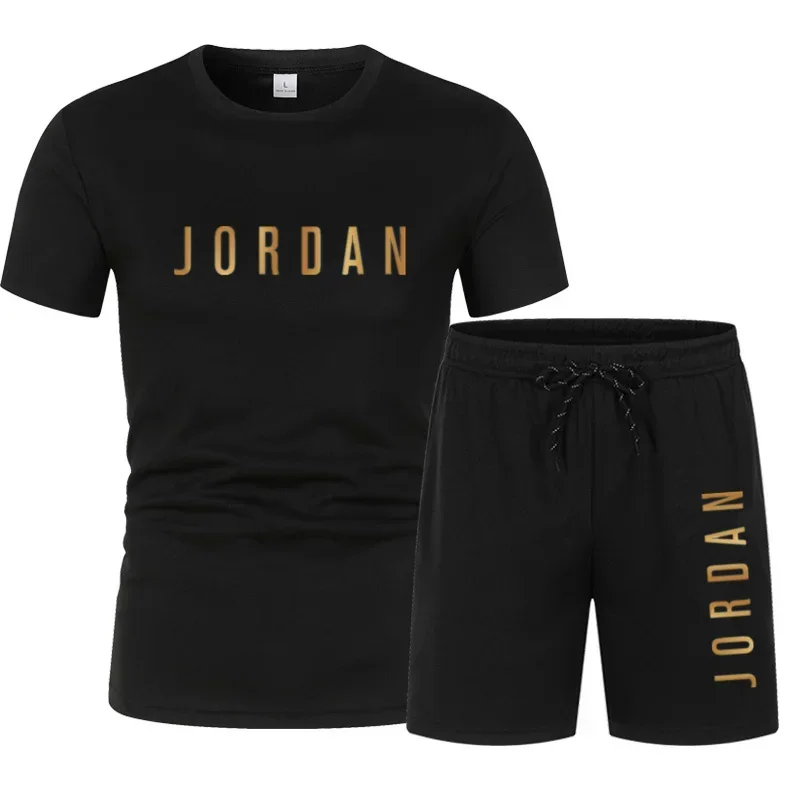 

Summer Fashion Trend Casual Sports Outfit - Men's Short-sleeved T-shirt + Shorts Set