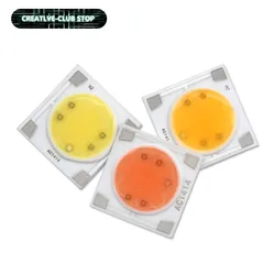 Cuentas de luz LED COB de 5 piezas, Chip IC inteligente de sustrato de cerámica para bricolaje, 3W, 5W, 7W, 9W, 12W, CA de 220V