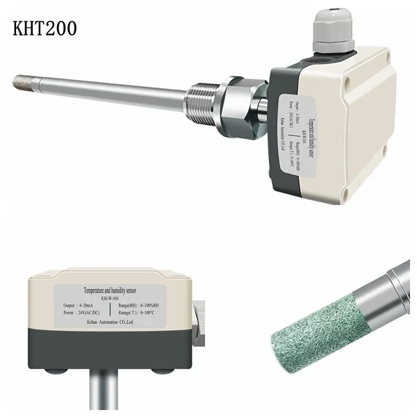 High Quality 0.3% Industrial RS485 4-20ma 0-10V / 0-5V Smart Air Duct Type Temperature And Humidity Sensor Transmitter