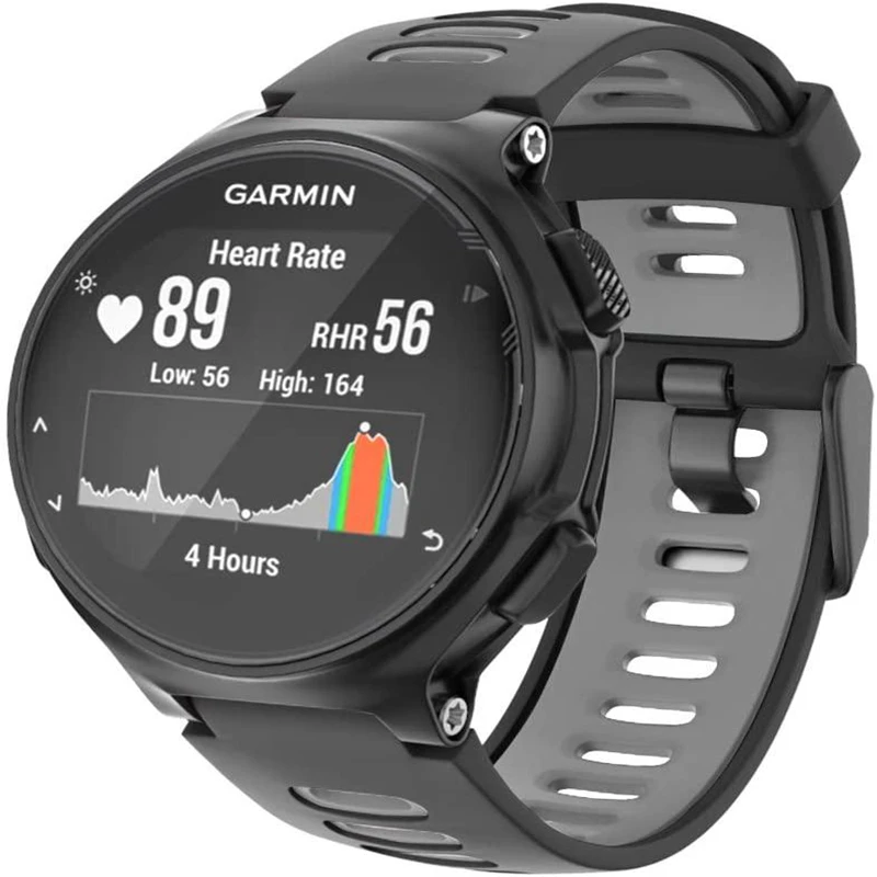 Garmin Forerunner 220/230/235/620/630/735XT armband siyah ile uyumlu