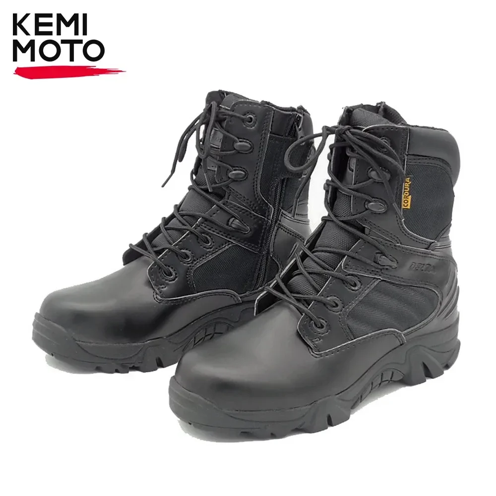 

Motocross Shoes Tactical Motorcycle Men Boots Racing Off-road Shoes Motorboats Touring Hiking Outdoor Combat Boots