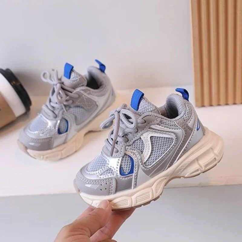 Children Tennis Shoes Versatile Non-slip White Sneakers for Kids Girls Fashion Causal Breathable Toddlers Boys Sports Shoes Hot