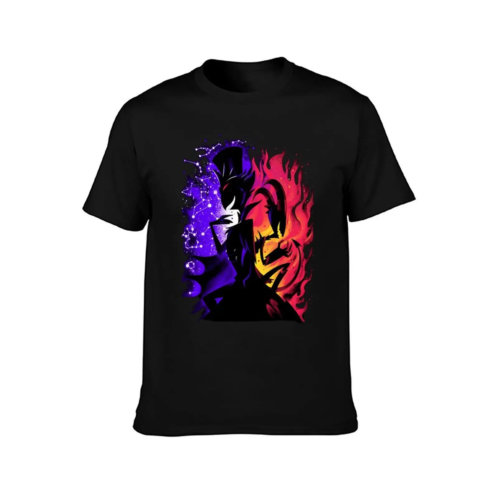 Stolas And Blitzo Inner Desires - Helluva Boss T-Shirt Fashion Letter Print T-Shirt