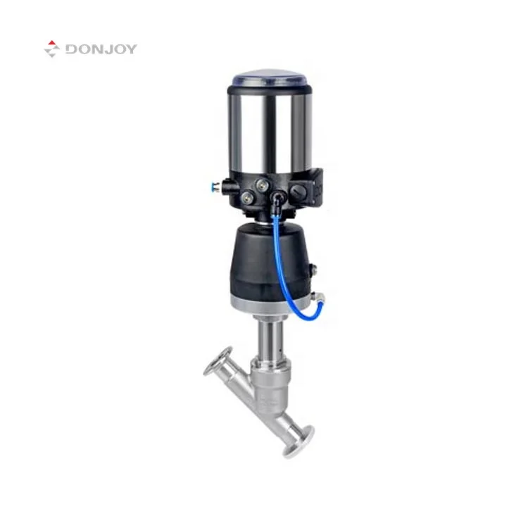 DONJOY Pneumatic  Angle Seat Valve with positioner With locator corner seat valve