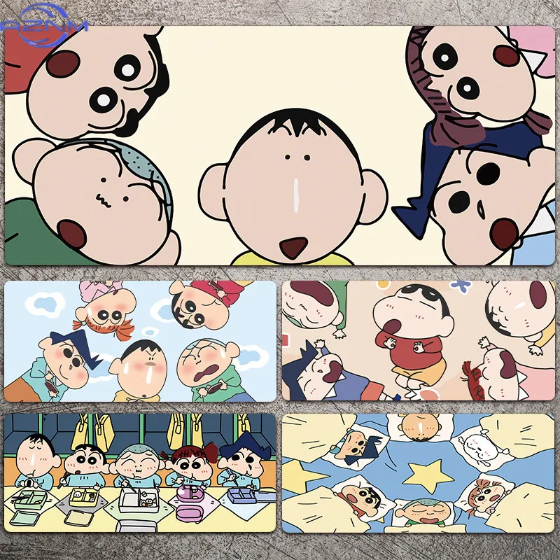 Crayon Shin Chan Mouse Pad Large Anime Cute Game Keyboard Pads Laptop Office Desk Mat