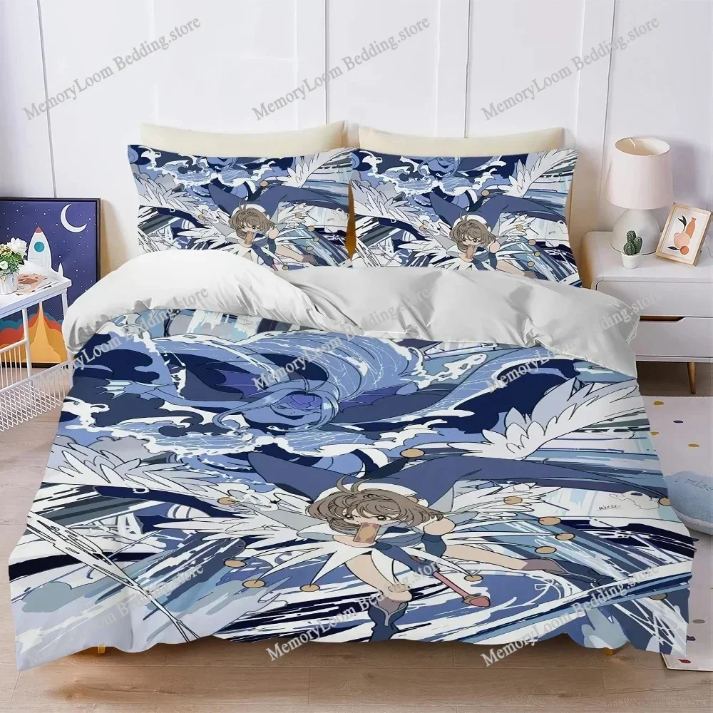 

C-Cardcaptor Sakura Duvet Cover Set Home Style Bedding Soft Laundry Cotton Bed Student Dormitory Gift Home Textileextile029963