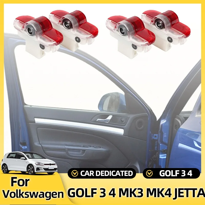 

2026 НОВЫЙ ГОРЯЧИЙ Для VOLKSWAGEN VW Подстаканники 2X НОВЫЙ светодиодный светильник для дверей автомобиля Добро пожаловать Призрачная тень Предупреждающий светильник Аксессуары для VW Golf 3 4 M