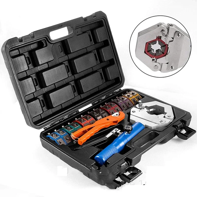 Portable Car Air-Conditioning Pipe Pressing Machine Manual Hydraulic Hose Repairing Air-Conditioning Pipe Crimping Tool