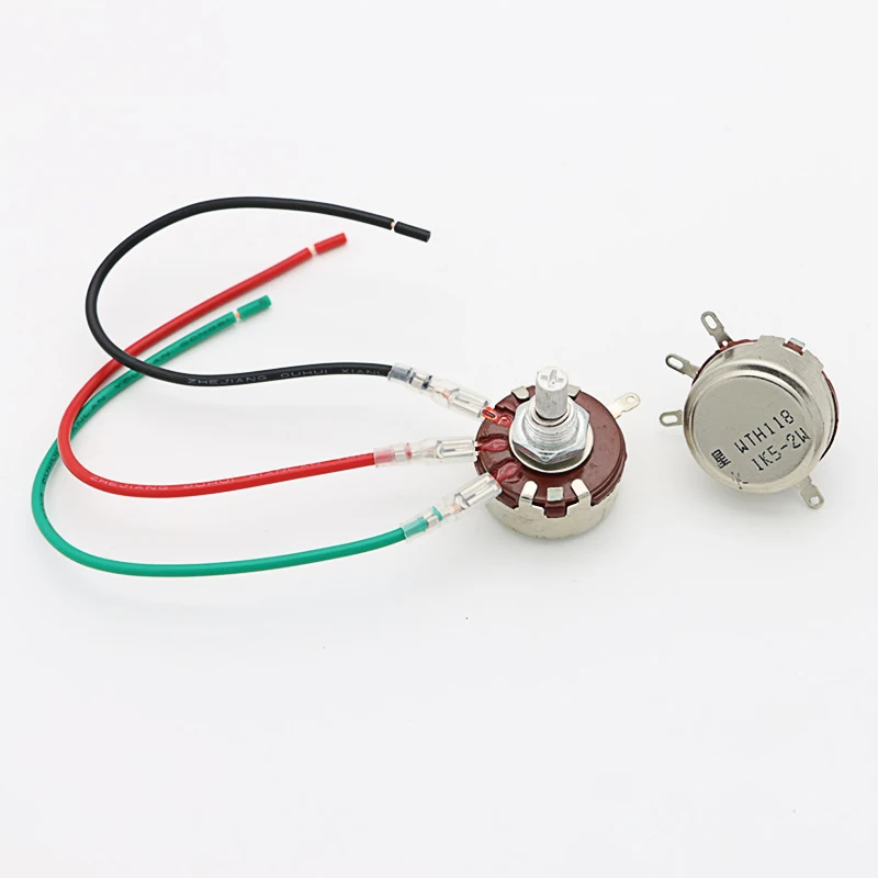 5PCS WTH118 1K 2.2K 4.7K 10K  47K 56K 68K 100K  470K 1M 2W 1A Potentiometer Authentic Variable Resistor VR Resistance 10K Ohm