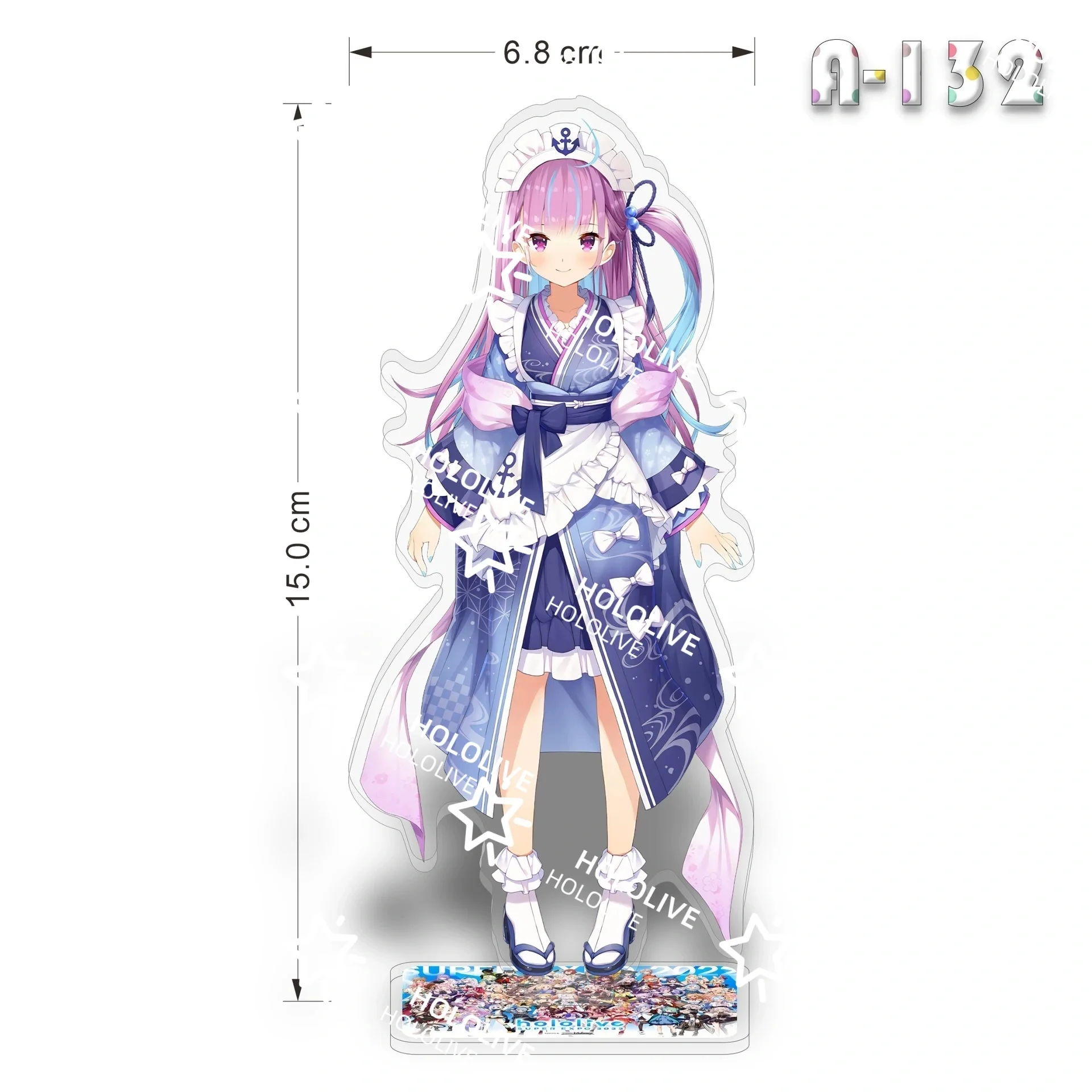 Anime Acrylic Figure Stand Model Desk Decor Ornament Cartoon Darknesss Hololive Inugami Korone Keychain Fans Gift view 3