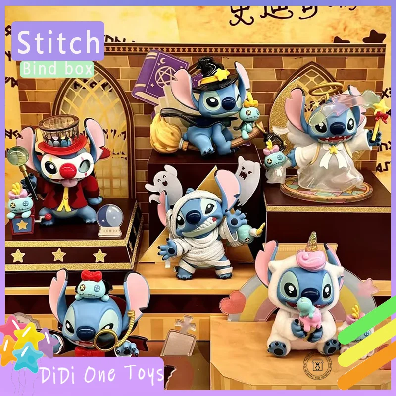 Disney Stitch Blind Box Weird Diary V2 Series Anime Figures Mystery Box Collectible Pvc Statue Doll Children Birthday Prese Gift