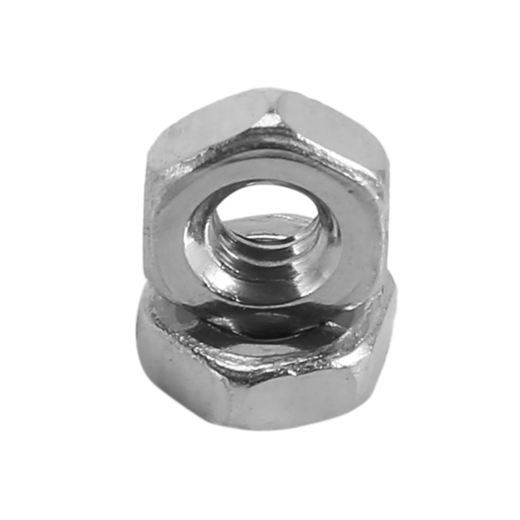 Metric M2 Hex Nuts, 304 aço inoxidável Fastener, DIN934, 100pcs