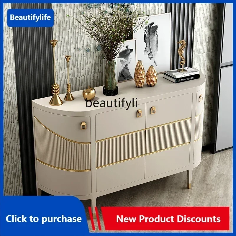 

Zzxx1Легкий роскошный декоративный шкаф для прихожей, шкафчик для гостиной у стены, бытовой обеденный боковой шкаф