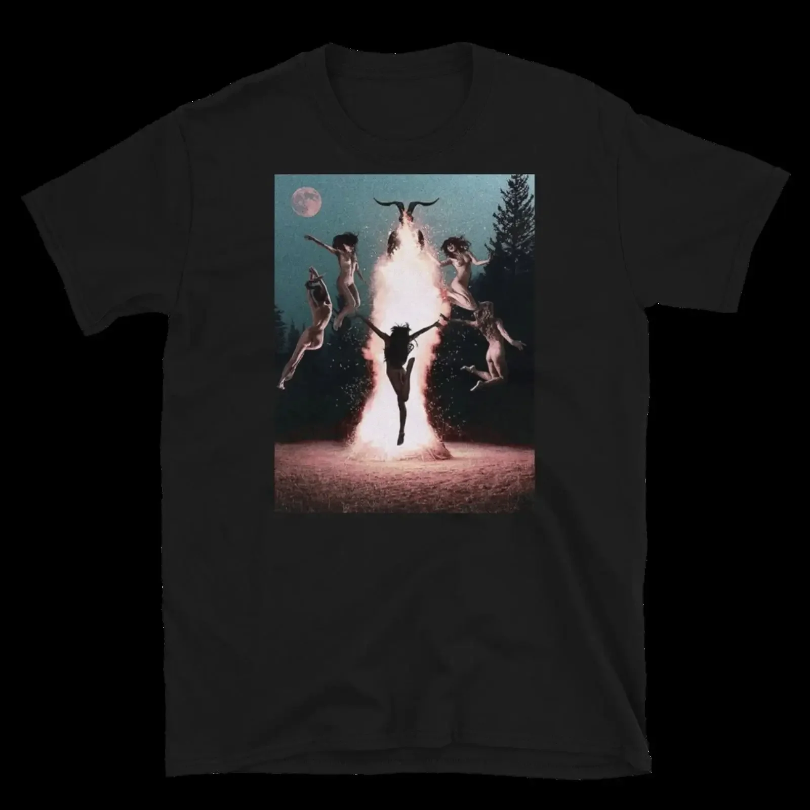 The Witches Dance Esoteric Occult New Gothic T Shirt vintage Washed Comfortable Top For Everyday Wear graphic Versatile homme