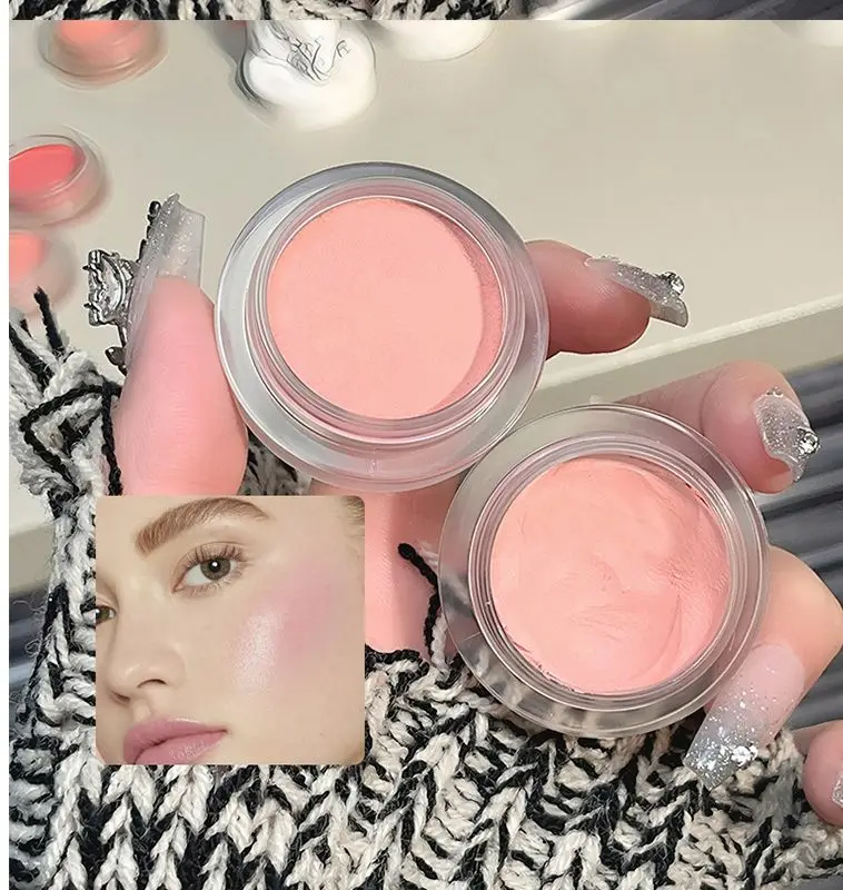 SENSORY PARTY Angel Blush Cream Mousse Texture Matte Natural Radiance Long Lasting Vegan Highlighter Contour Makeup