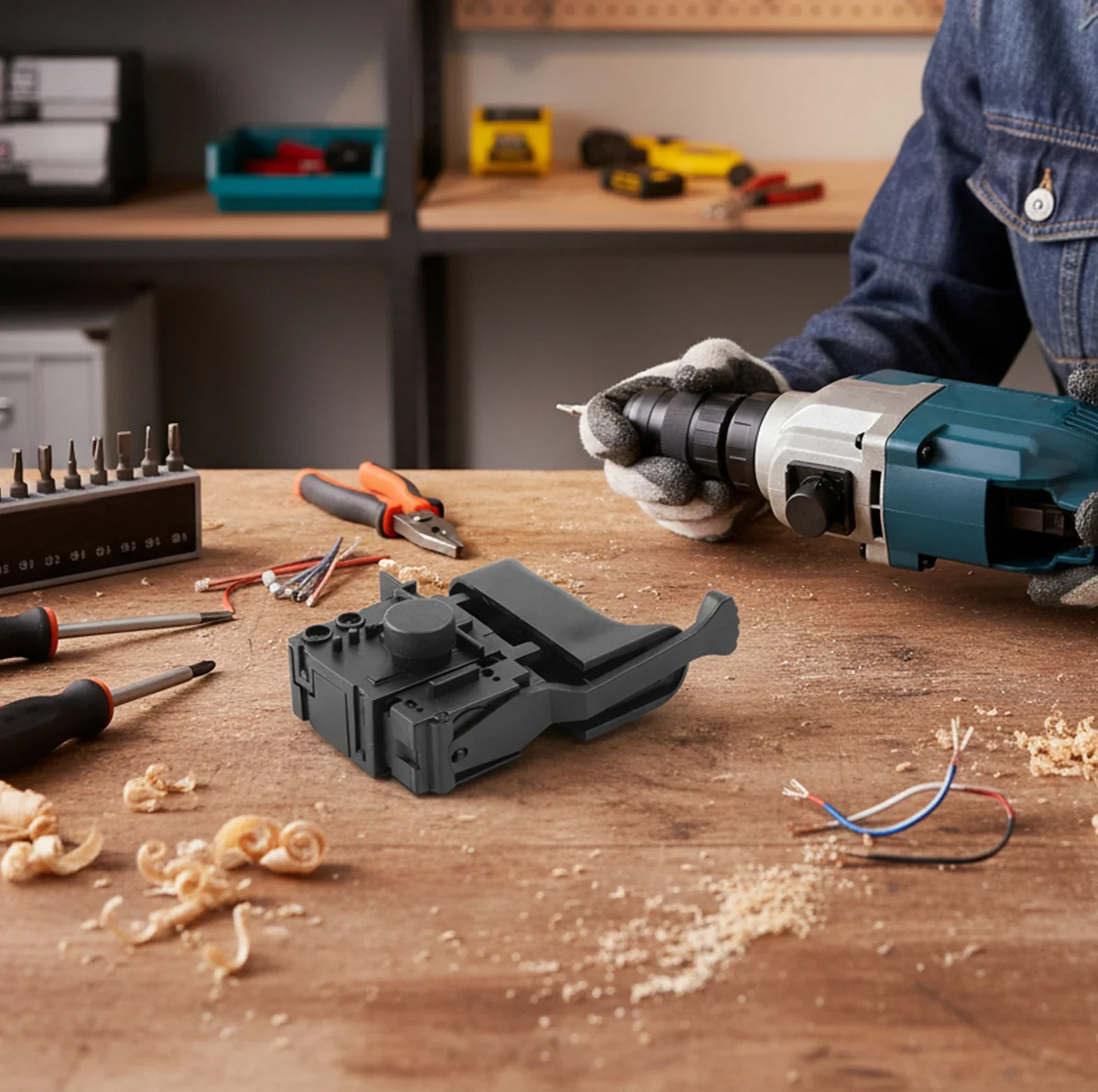 Dustproof Design Reliable Electric Hammer Drill Speed Controller Compatible with Various Applications including For DP4011