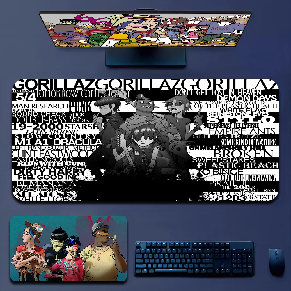 

Gorillaz Hip Hop Custom Skin PC Gaming Mouse Pad Gamer Desk Mats Keyboard Pad Mause Pad Muismat