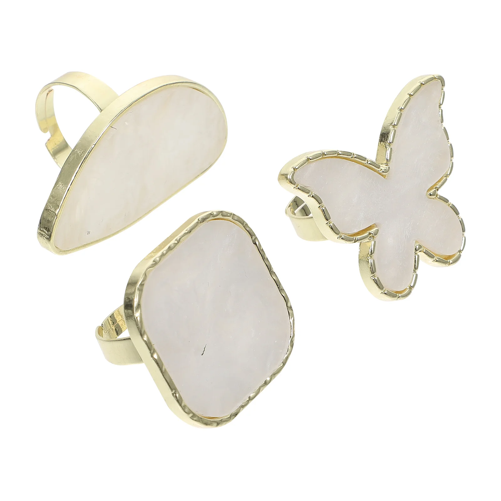 3 Stücke Nail art Ring Paletten Fingerring Design Farbmischung Palette Tragbare Maniküre Tablett für Nagel Farbmischung