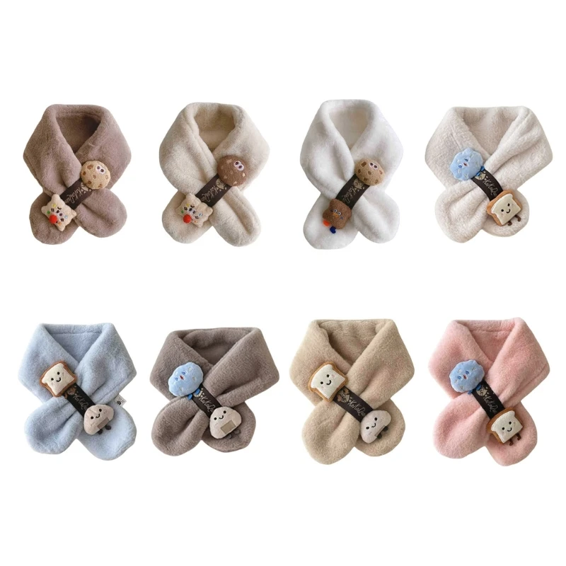 F19F Warm Baby Scarf Children Winter Scarf Fashionable Scarf for School & Travel