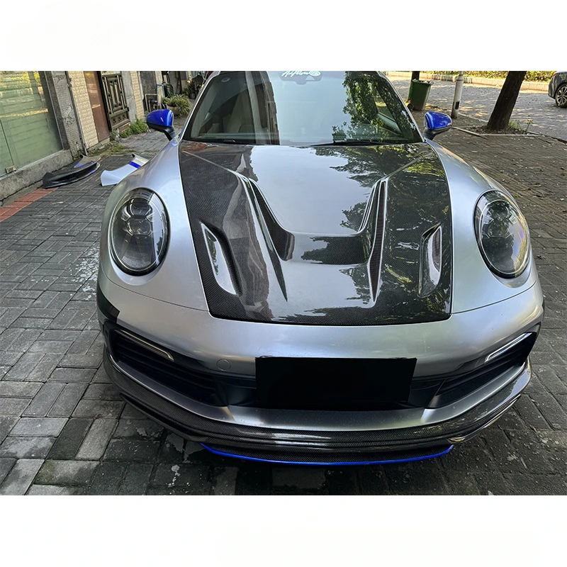 

Fengxuan For Porsche 911 992 2019-IN Dry Carbon Fiber Hood Engine Cover