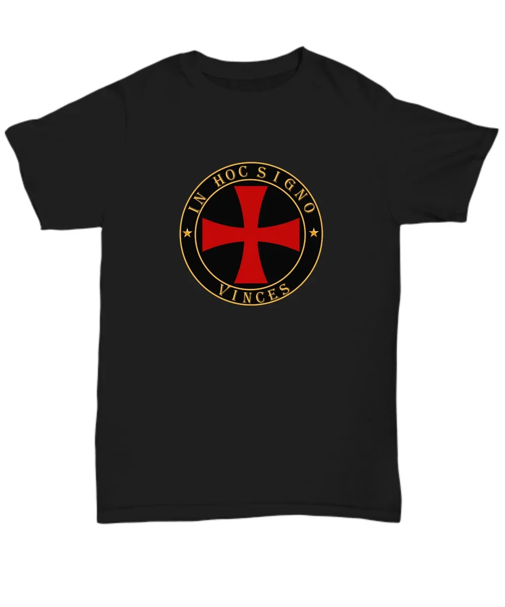 Medieval Templar Cross, Knights Templar Symbol Mens T-Shirt. Summer Cotton Short Sleeve O-Neck Unisex T Shirt New S-3XL