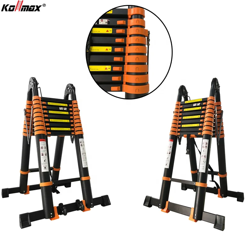 EN131 Custom Aluminum Alloy Multi Function Articulating Telescopic Ladder Adjustable Joint Extension
