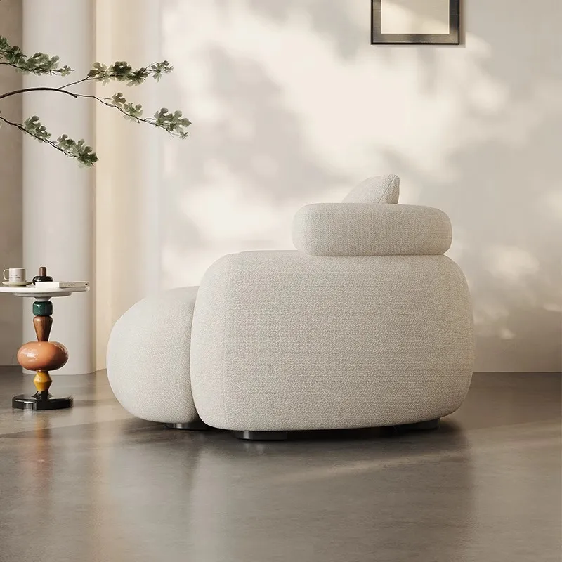 Design Single Sofa Simple Modern Sofa Chair Balcony Hotel Apartment Villa Living Room Sofa