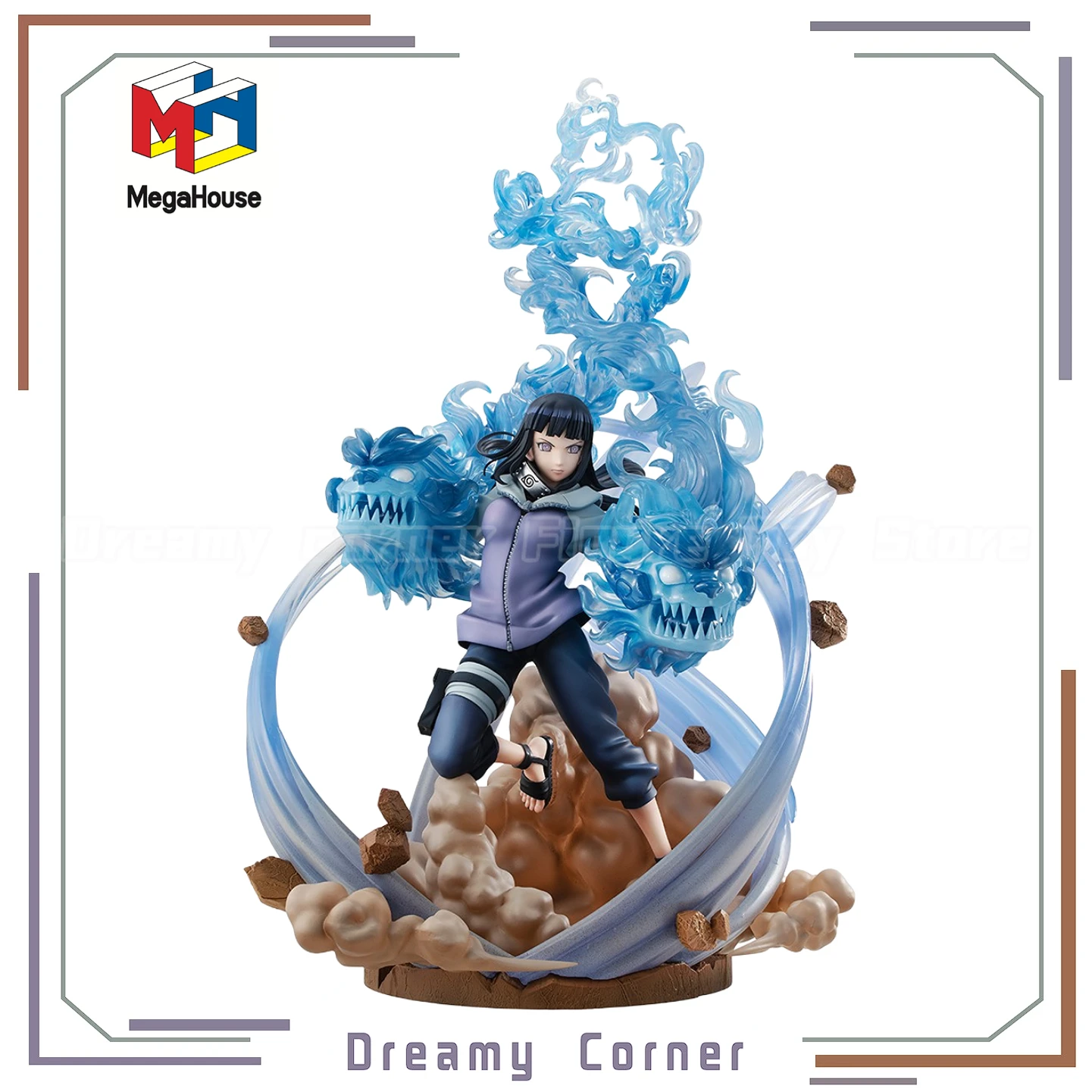 【En stock】figura Original MegaHouse GALS Series NARUTO Shippuden Hyuuga Hinata Ver.3, juguete de colección de adornos