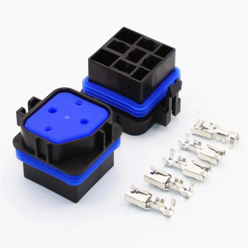 

ABUH-2X 60/80 Amp 12 Volt Waterproof Automotive Relay With Pigtail 5-Pin Heavy Duty 12 AWG Relays For Boats Auto Fan Cars