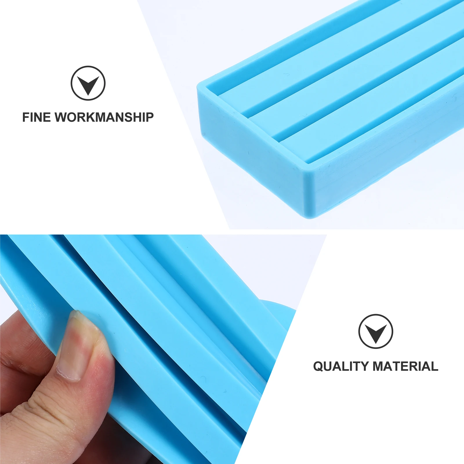 

Crystal Resin Mold for Domino Bracket 3 Layers Silicone Jewelry Tray Stand Storage Tools Non Stick Flexible Reusable DIY Craft