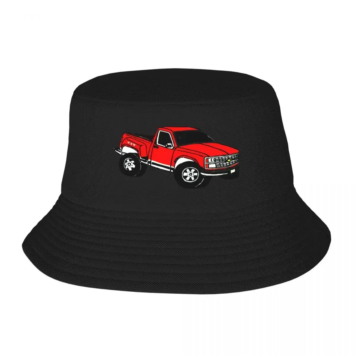 Chevy Stepside Bucket Hats Panama Hat Children Bob Hats Fashion Fisherman Hats Summer Beach Fishing Unisex Caps