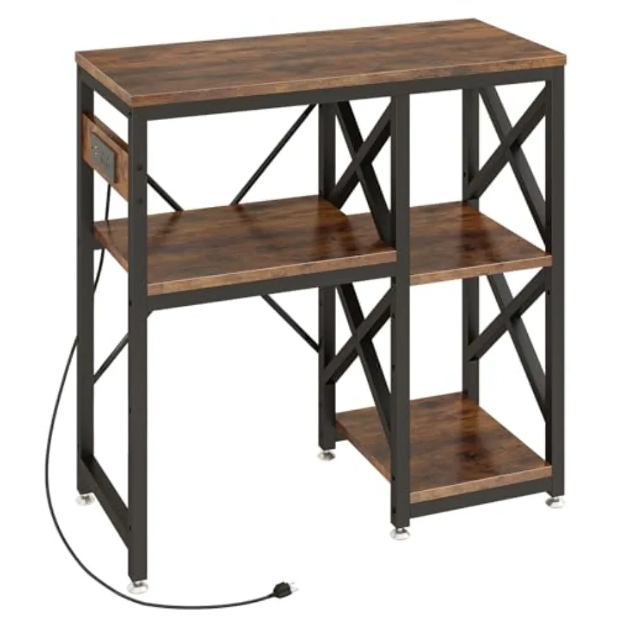 

【Spot goods】29-37 Gallon Fish Tank Stand with Power OutletAdjustable 3-Tier Aquarium Stand 400lbs Heavy Duty Terrarium Stand Br