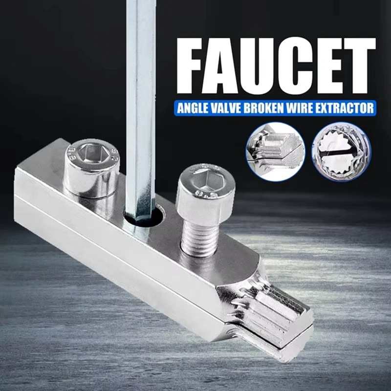 A95I-Broken Pipe Extractor Tool Broken Screw Extractor Set Multifunctional Damaged Screw Bolt Remover Set Faucet Installation