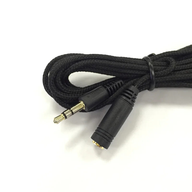 3m/5m Earphone Headphone Stereo Audio Extension Cable Cord Adapter For Speaker Phone Nylon Wire 3.5mm Jack   Male TO Female MP3