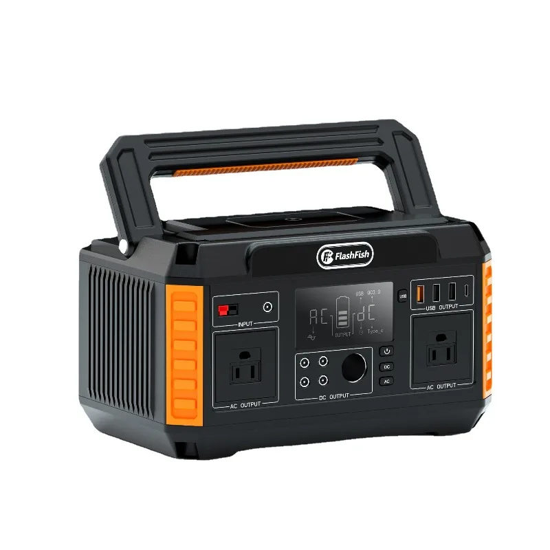 

500W Portable Power Station 220V Solar Generator Outdoor Camping Emergency Backup Power Supply With Ac Dc Output Home Use