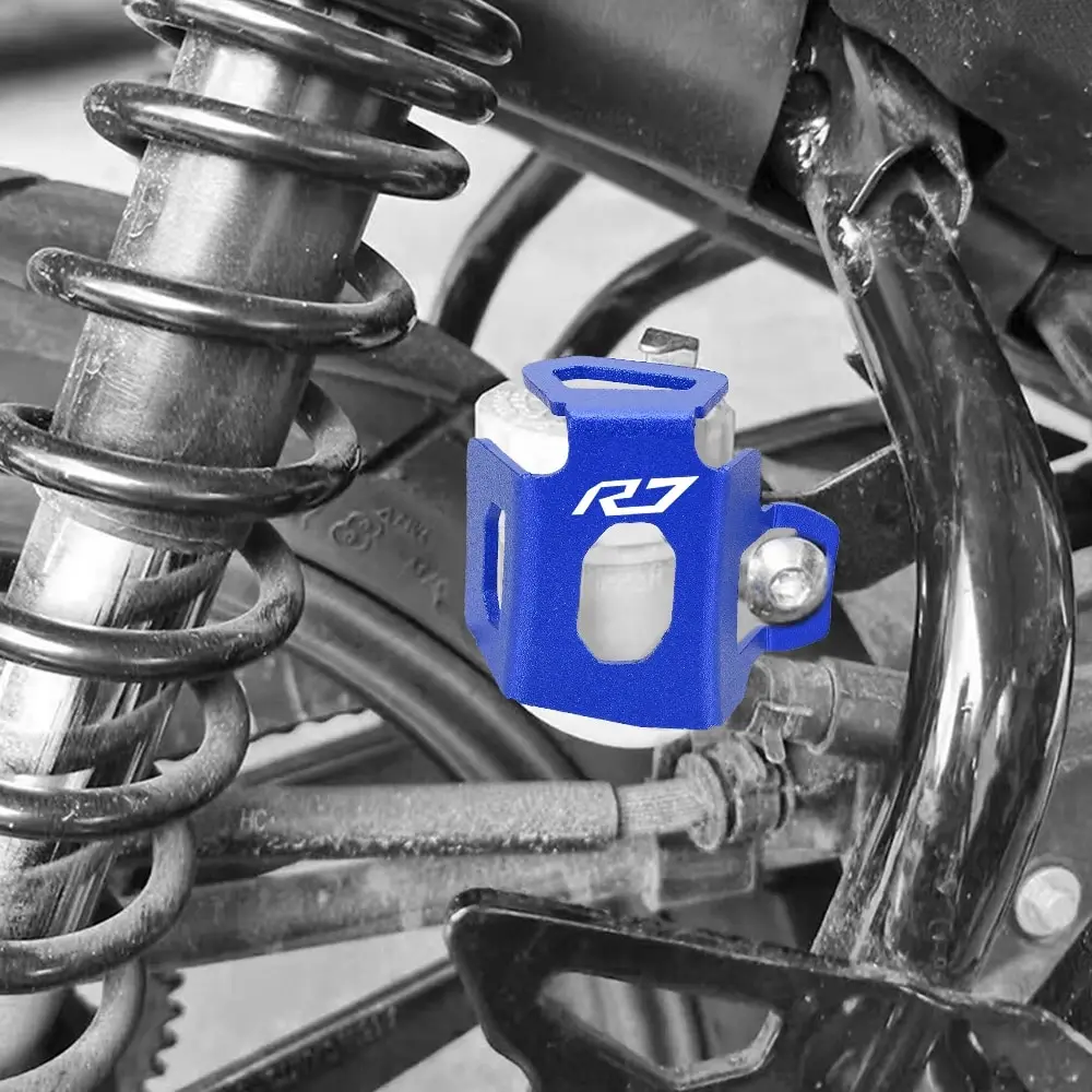 YZF-R7 Rear Brake Fluid Reservoir Guards For YAMAHA YZF R7 YZFR7 2021 2022 2023 2024 Motor Brake Cylinder Pump Cover Protector