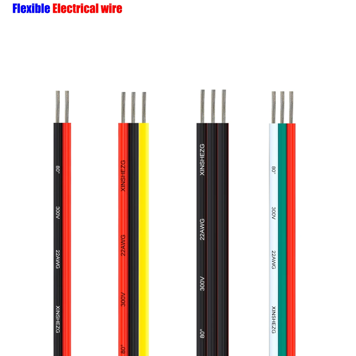 2 3 pin Electrical Cable LED Extension Wires 22/20/18AWG Tinned Copper Electric Wire For 5050 WS2812B Strip Light JST Connector