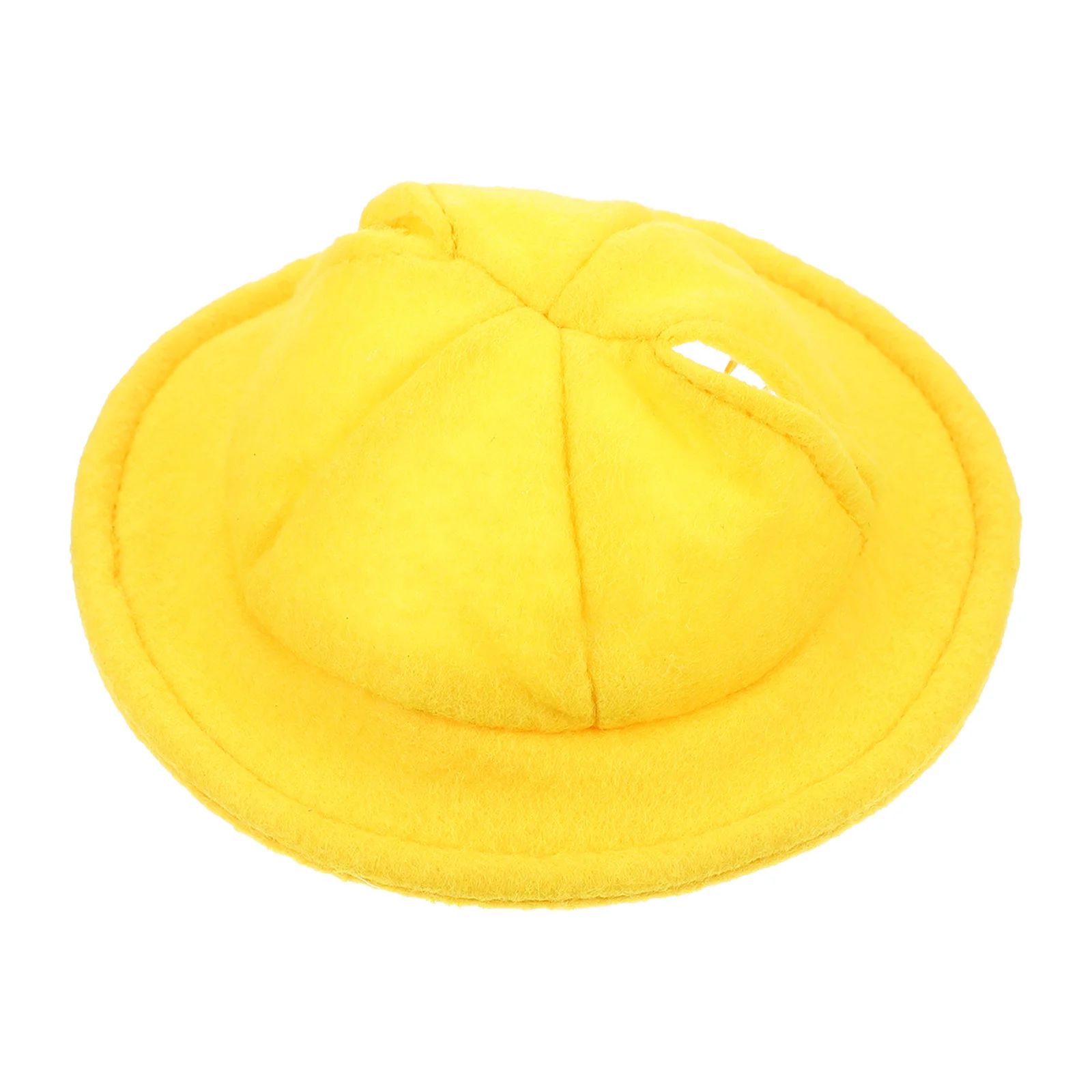 

1pcs Yellow Hat Soft Felt Small Animal Hat For Guinea Pig Hamster Rabbit Bunny Head Cover Pet Costume Decor Party Gift Pet