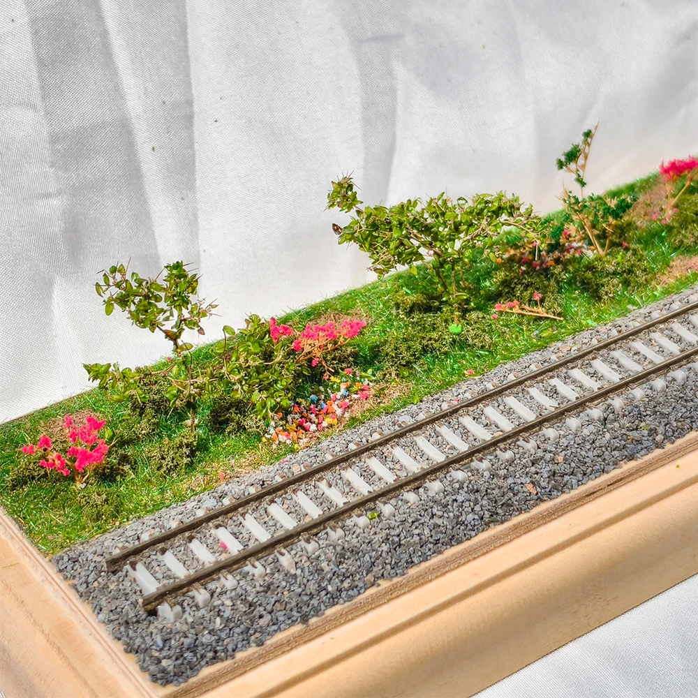 Modelo de hierba seca en miniatura, árboles de quinua potenciosos, materiales de escena DIY para mesa de arena militar, tren ferroviario, Kits de Diorama de paisaje Lan