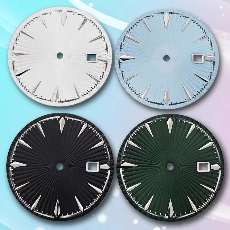 TOP Watch 28.5mm Watch Dial Earth Dial New Diary Watch Dial for Seiko NH35/NH36 Movement Modified Repair